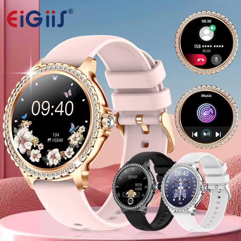 EIGIIS K55 Fashion Smart Watch for Men, Waterproof Smartwatch with Multiple Sports Modes, Big Battery, Wireless Call, Sports Smartwatch, Wearable Devices, Gifts for Boyfriend