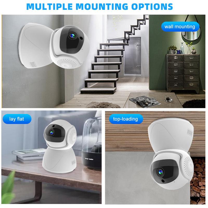 2K Indoor Security Camera, 360° Cameras for Home Security Indoor with Motion Detection, Pet Camera with Phone App, 1080p HD Dog-Camera,2.4GHz with Night Vision,Cloud & SD Card Storage