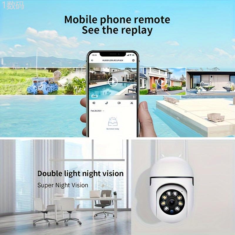 And Color Night Vision HD Indoor Outdoor Bidirectional Audio Security Pan Tilt Zoom Wi Fi Smart Home Safety With Motion Tracking Baby And Pet Color Night Vision Bidirectional Audio