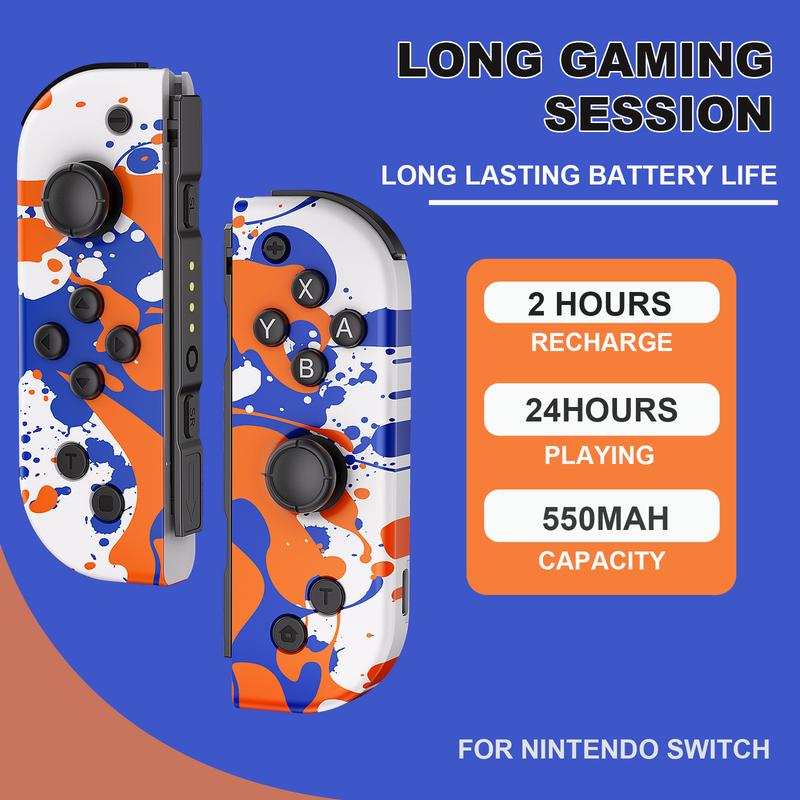 Switch Controller for Nintendo Switch, Switch Remote Console Joy Pad supports Dual Vibration Motion Control Screenshot Wake-up Accessories Button switch controller with Friend joy con switch joycons