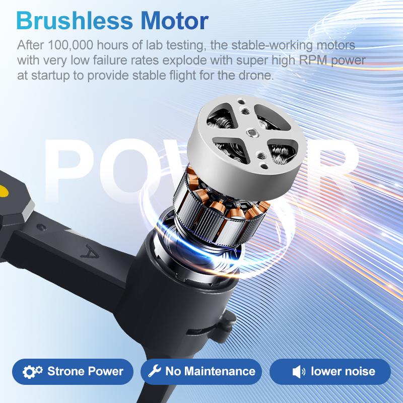 M8Pro DroneBrushless Motor Power, 50x HD Zoom, APP Control with Easy Operation, 360° Stunt Rolls,Dual Batteries for Extended Fun,  Intelligent Obstacle Avoidance, Safe & Durable Design, Perfect Toy Drone for Outdoor Photography, Social Sharing, and Gifts