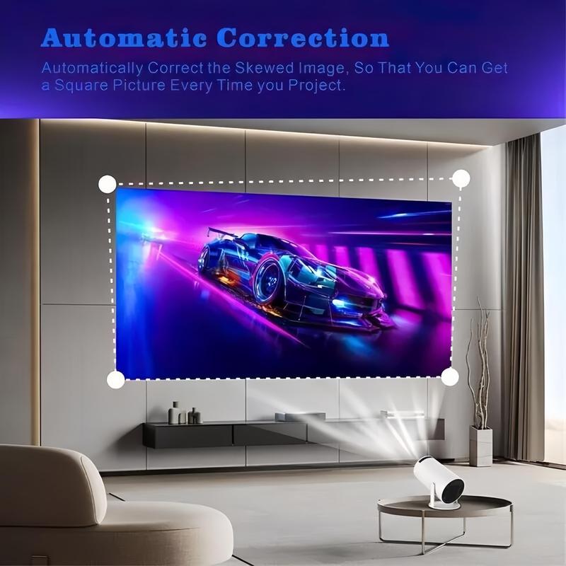 [Black Friday] Portable 4K HD Projector, WIFI6  Bluetooth5.0 Android TV 11.0,Auto Keystone Correction Video Projector,180°Rotatable Stand,Home & Outdoor Use,Black Friday,New Year gifts,Christmas (Comes with a phone selfie remote control as a gift)