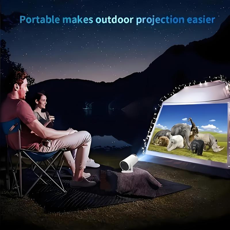 Wifi Smart Portable Projector Features 260 ANSl Lumens, 720p HD, 4K Supported ,Equipped With 2.4G+5GHz WiFi AndBluetooth 5.0. Lt Includes 180° Rotation And Automatic Keystone Correction portable projector