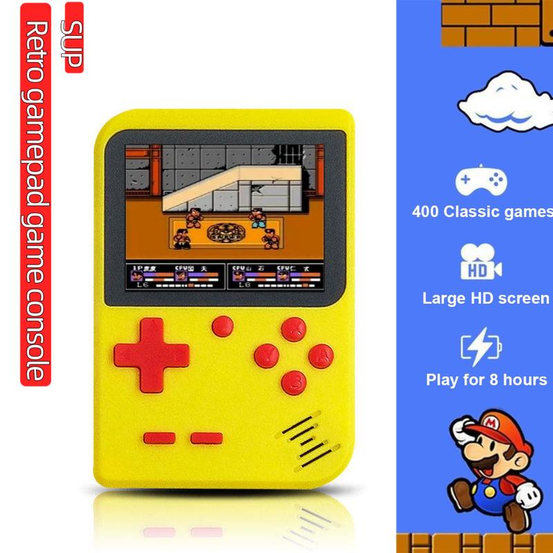 3.0-inch LCD screen retro video game console with built-in 400:1,handheld portable pocket mini-game player,Christmas gift,support for connected TV, rechargeable battery nostalg game Mini Portable child gift birthday gift play plug Mini Handheld Protection