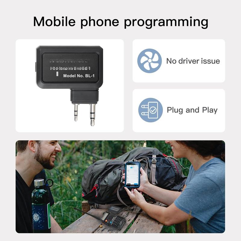 Ham Radio  Programmer Adapter APP and PC Program for  UV-5R and Multiple Models No Driver Issues Instead of Program