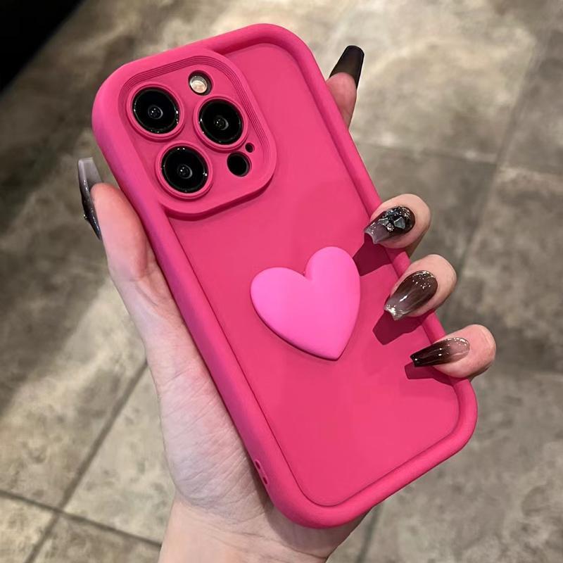 Fall Heart Design Phone Case, Shockproof Decorative Phone Protector Cover, Phone Accessories Compatible with iPhone X 11 12 13 14 15 Plus Pro Max