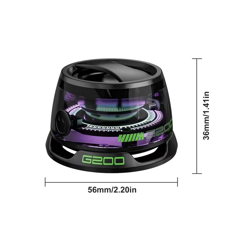 G200 Magnetic Bluetooth Speaker, 5W Mini Wireless Speakers Bluetooth 5.3, RGB Light, Game Mode, 7H Playtime, Portable Phone Stand Tiny Music Player for Shower, Birthday Gift