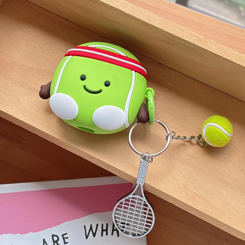 Cute Cartoon Ball Design Silicone Earphone Case (1 Count), Anti-drop Earphone Protective Cover, Earphone Accessories Compatible with AirPods 1 2 3 4 Pro Pro2