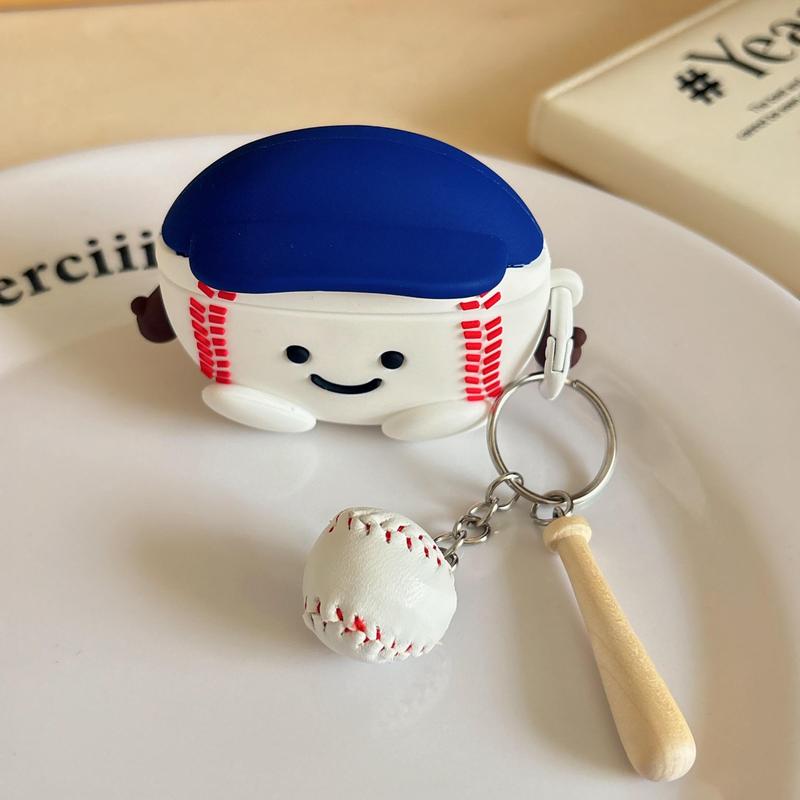 Cute Cartoon Ball Design Silicone Earphone Case (1 Count), Anti-drop Earphone Protective Cover, Earphone Accessories Compatible with AirPods 1 2 3 4 Pro Pro2