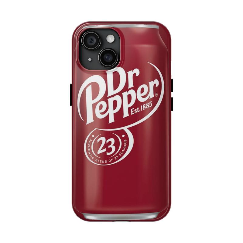 Dr Pepper Tough Phone Cases For iPhone 16, 15, 14, 13, 12, 11, 8, X,  Perfect Fit And Durable, Gift Ideas,  XMas gift