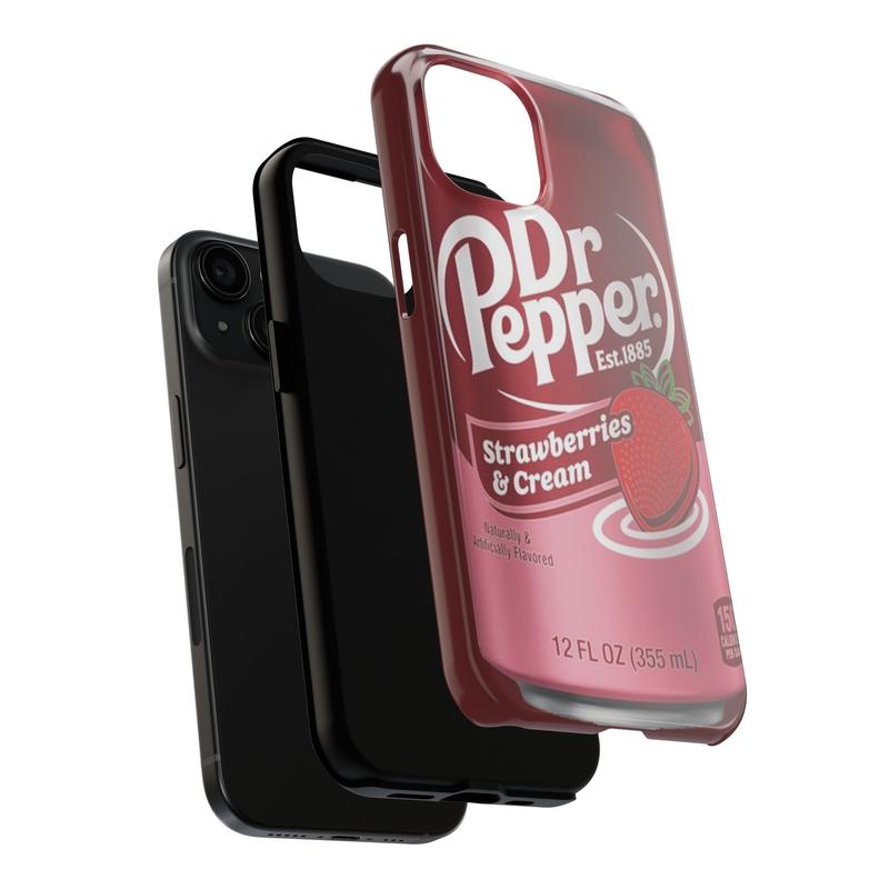 Dr Pepper Tough Phone Cases For iPhone 16, 15, 14, 13, 12, 11, 8, X,  Perfect Fit And Durable, Gift Ideas,  XMas gift