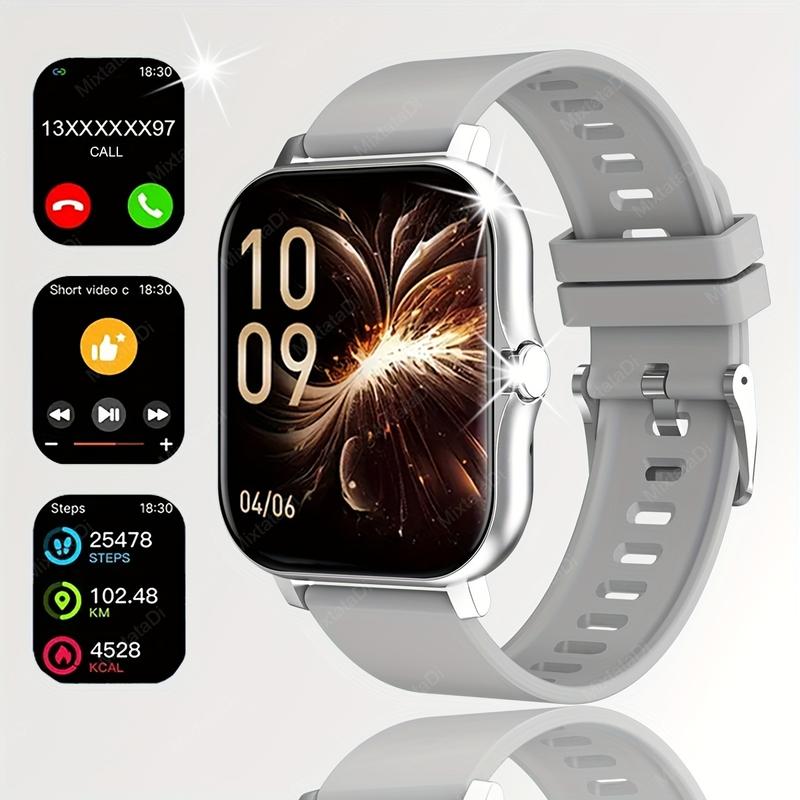 Smart watch, multifunctional smart watch, wireless call wireless music, message reminder, custom dial wallpaper and other functions, unisex, suitable for Android and iPhone phones.Christmas gifts, New Year gifts