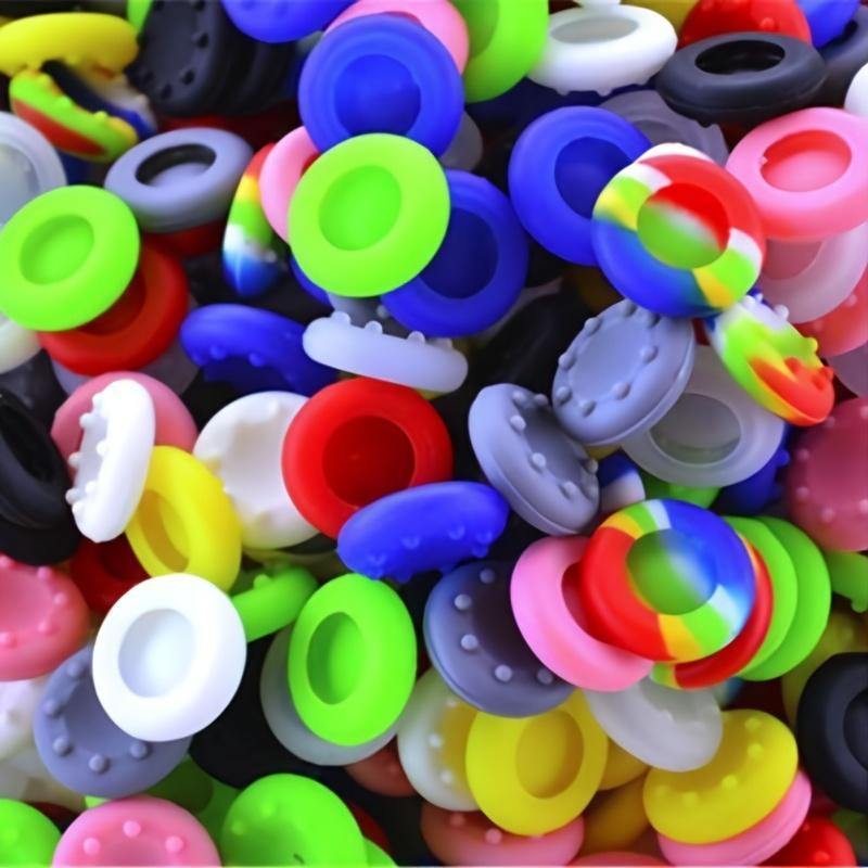 Random Color Silicone Thumb Grip Stick, 20pcs Thumb Wheel Grip for Xbox One XBOX360 PS4 PS3 Controllers