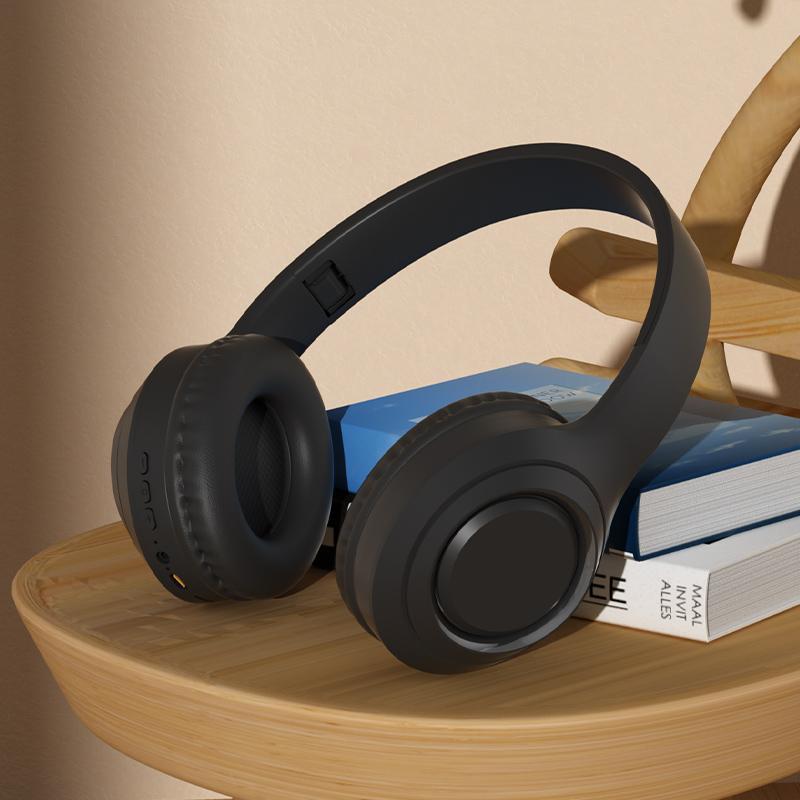 Foldable Wireless Headphones, Noise Cancelling Headphones with Built-in Microphone, Gaming Headset for Phones, Computers, MP3