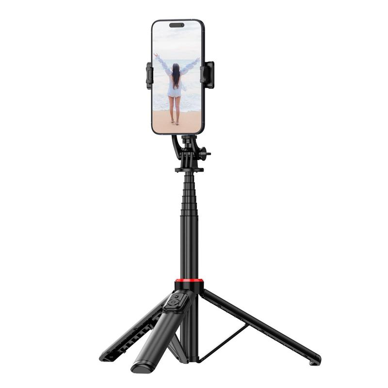 Phone Tripod & Selfie Stick, Multipurpose Travel Tripod with Wireless Remote, Cell Phone Tripod Stand for Video Recording  Selfie Photo Live Stream Vlog