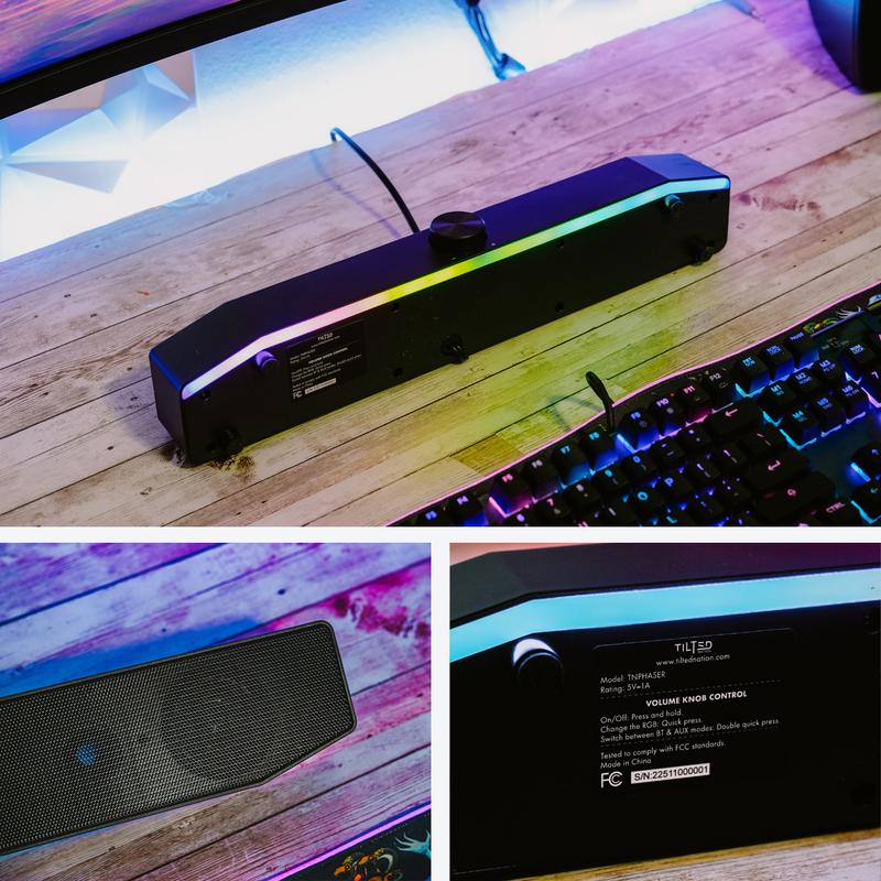 Computer Soundbar for Desktop - Black