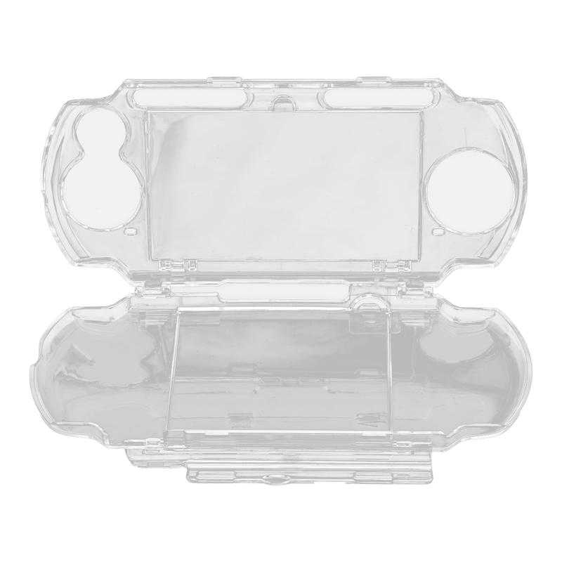 Universal Protective Case Stylish Prevent Slipping Shockproof Transparent Protective Shell with Movie Bracket for PSP