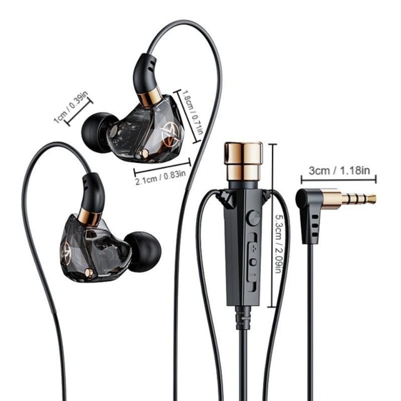 1.2m Wired Headphones with Noise-cancelling Microphone For Phone, Karaoke HIFI Stereo Sound Headset With Volume Control, Professional Audio Equipment For Singing, Recording, Games, Live Streaming, PC