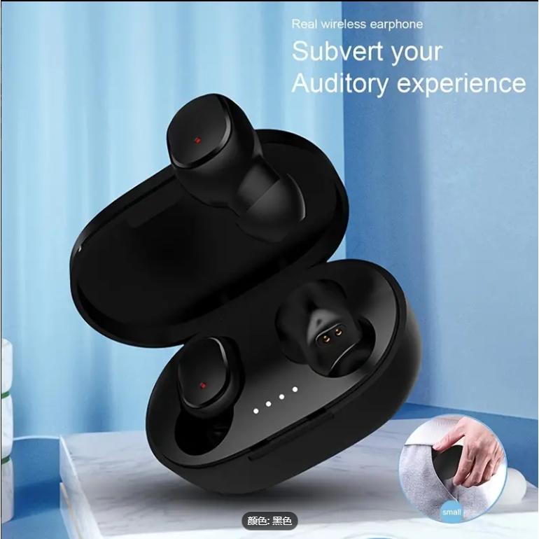 AirDots Wireless Bluetooth Earbuds, Mini Size and LED Battery Level Display, Noise Canceling Earbuds, Durable and Portable Audio Headphones for IOS and Android