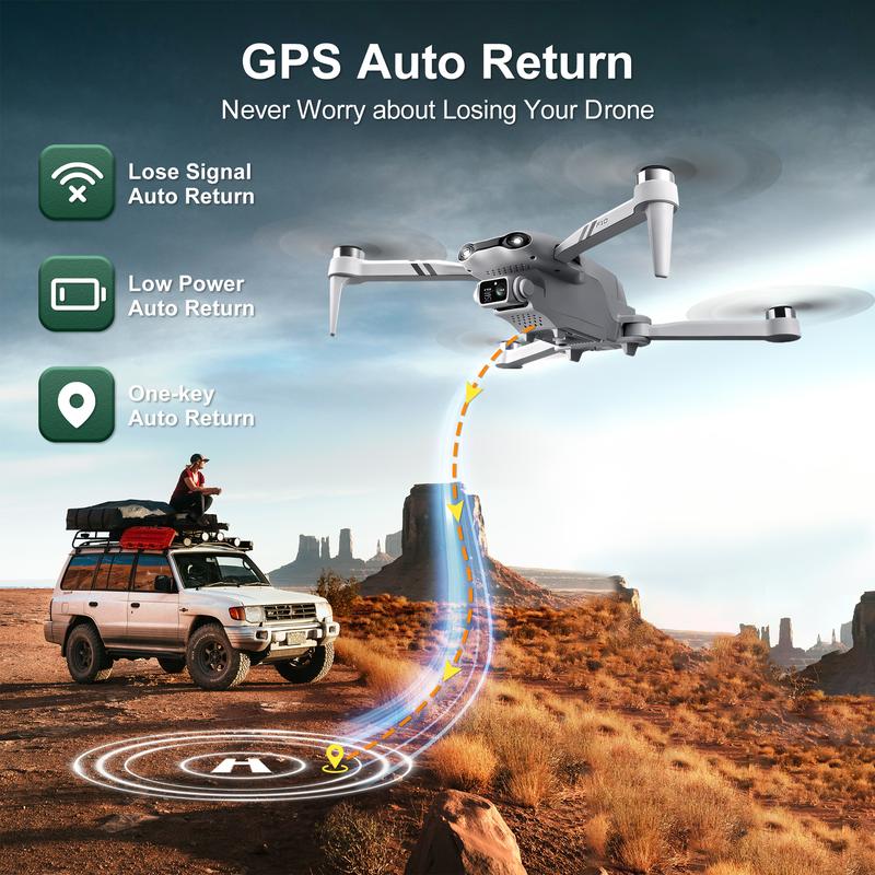 Foldable GPS drone with adult camera, FPV live video, app control, remote control quadcopte