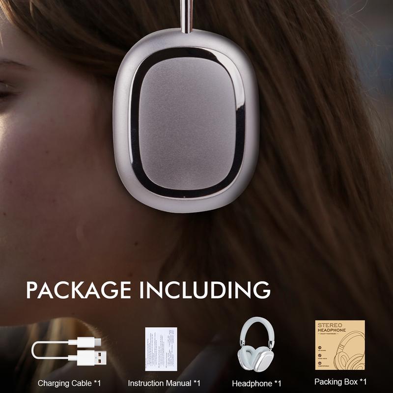 Bluetooth Wireless Headphones with HiFi Stereo ,Noise Cancellation for Phones and Computers - Foldable Gaming Headset - Fall Gifts