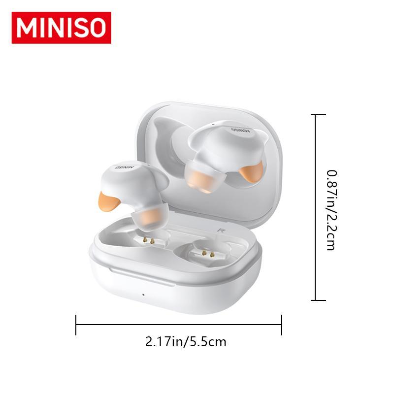 MINISO X51 Wireless Earphone, Noise Cancelling Mini Earbuds with Mic, Wireless Bluetooth-compatible Earphone for Mobile Phone