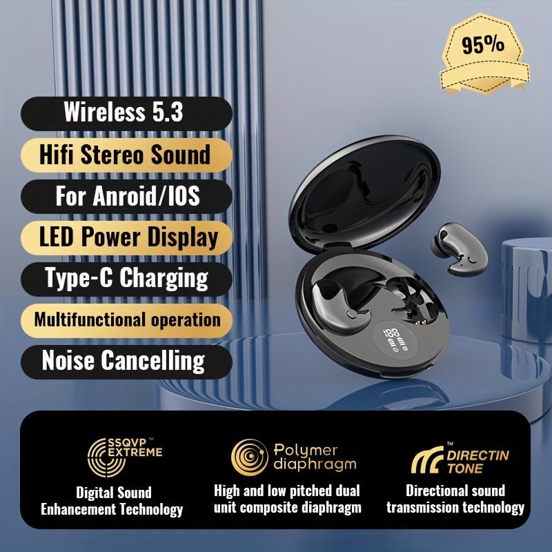 Wireless Earphones, Sleep Noise Cancelling Earphones, New Universal Earphones For Sports And Running, High Fidelity Sound Quality, Ultra-thin Wireless Earphones, Comfortable To Wear, Suitable For Both Men And Women