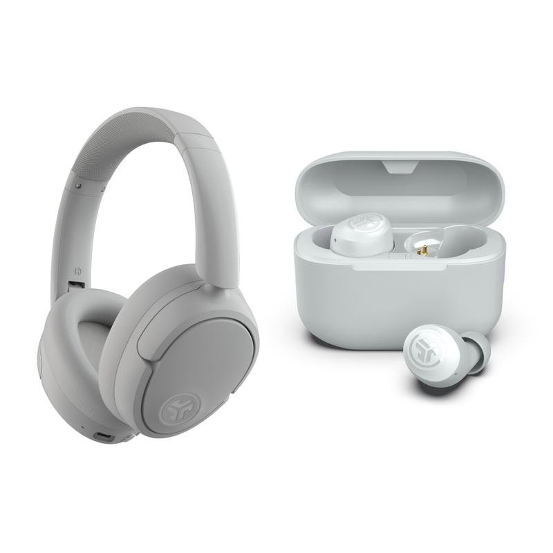 JBuds Lux + Go Pop+ Cloud White Gift Set Audio Headphone