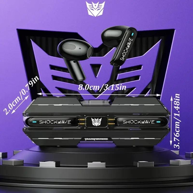 Transformers TF-T01 Wireless Headset, In-ear Deign Low Latency Headset, TWS Wireless HiFi Stereo Headset with Microphone, Stocking Fillers Gift