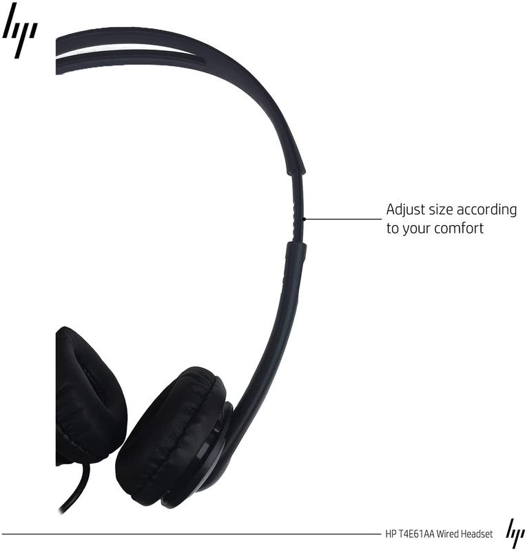 HP 3.5mm Stereo Wired Business Headset with Microphone for Laptop Desktop PC MAC