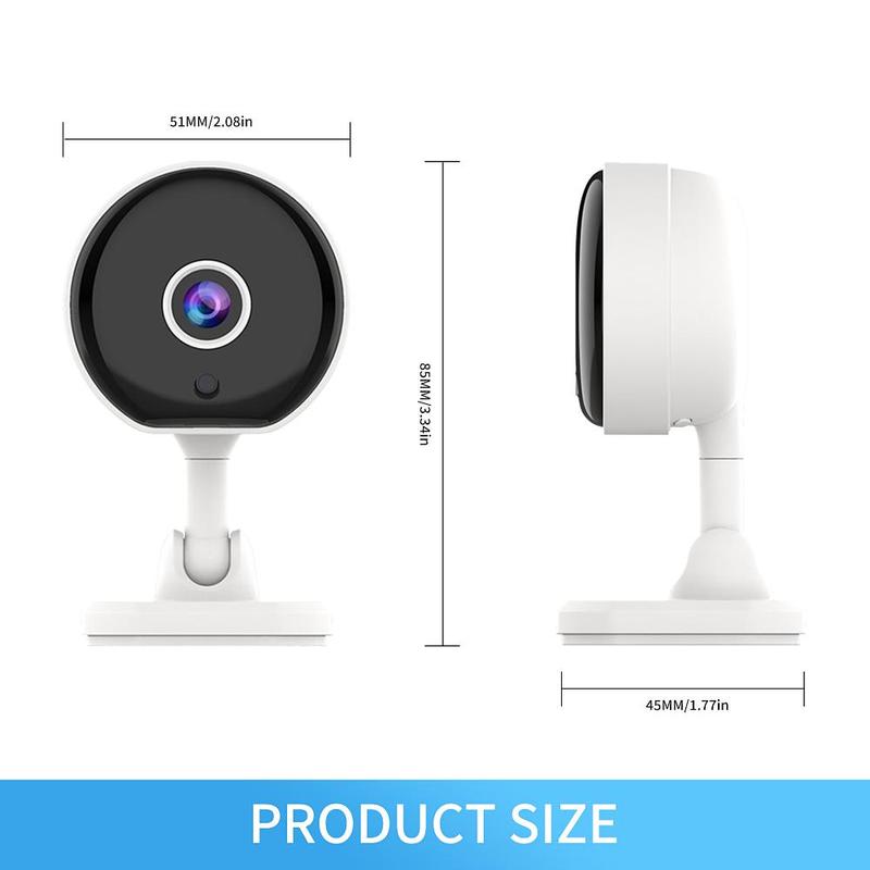 Wireless Security Camera, USB Powered 2.4G Wifi Camera with Motion Detection, HD Night-Vision Security Camera, Home Security Camera for Indoor Use