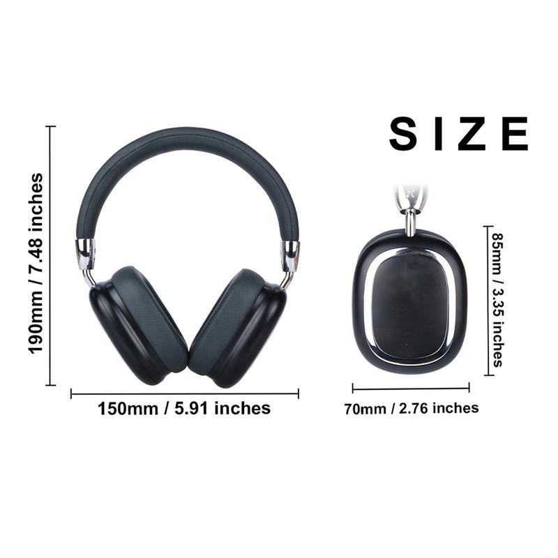 Wireless Bluetooth Headphones, 10H Playtime, Noise Cancelling, HiFi Stereo Over Ear Headphones with Microphone, Foldable Lightweight Bluetooth 5.3 Headphones for Travel Office Audio Electronic Audio Electronic