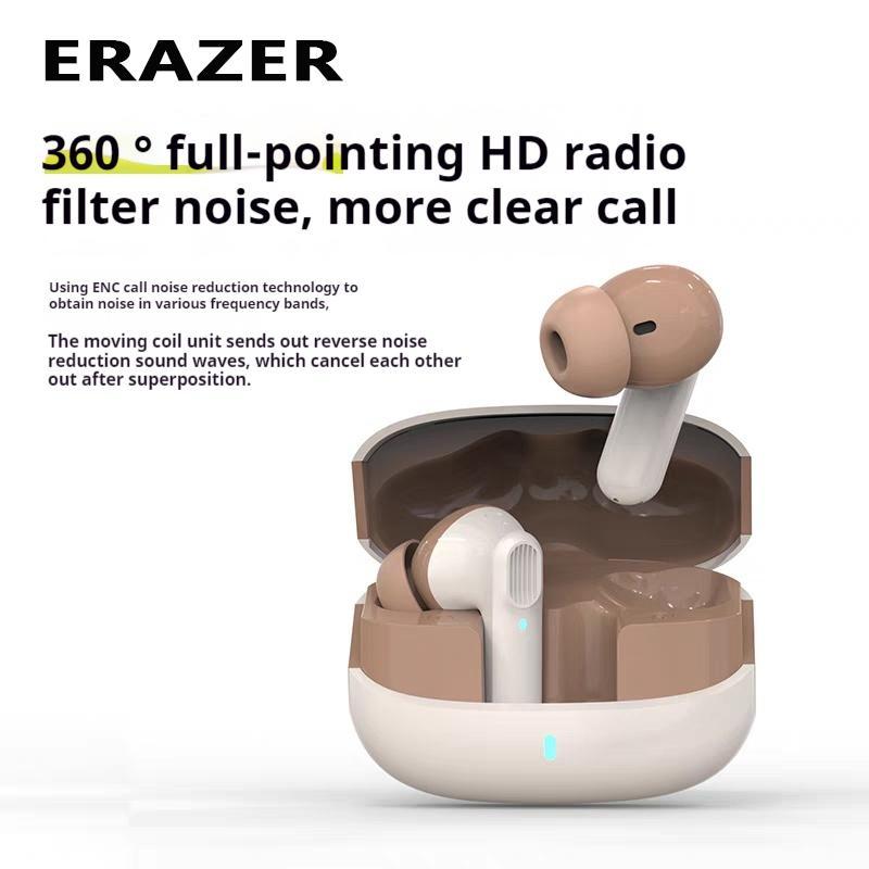 ERAZER ETR-A01Pro Wireless Earphone, 1 Box In-ear Design Earphone with Charging Case, Bluetooth-compatible Earbuds for Gaming, Sports, Office