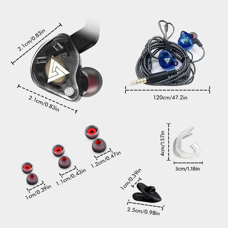 In-ear Design Wired Earphone, High Fidelity Wired Headphone with 1.2m Cable Length, Universal 3.5mm Jack Sports Earbuds with Built-in Microphone