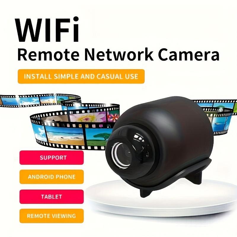 Teruhal mini camera, camara de seguridad 720p HD video, USB powered, non-waterproof, 2.4GHz Wi-Fi, 64GB local storage, app control, ABS material, smart home security camera with Mobile Remote viewing