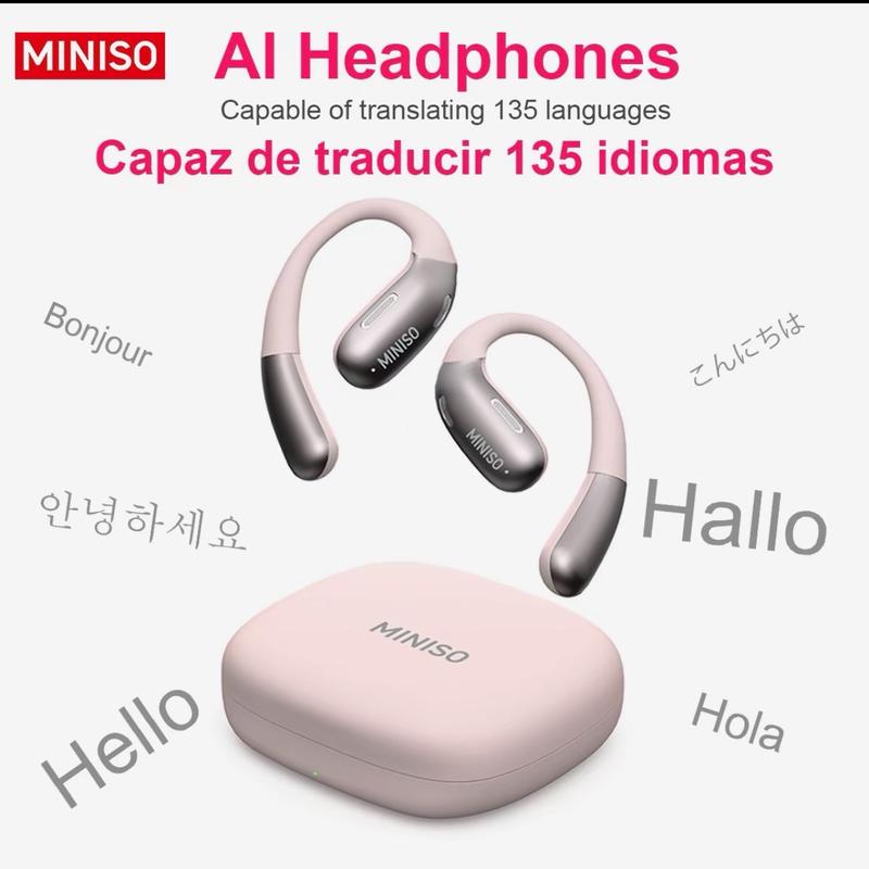 MINISO X28 OWS Translation Open Ear Wireless Bluetooth Earbuds with Real Time Translation, HIFI Sound Quality and IPX5 Waterproof Headphones