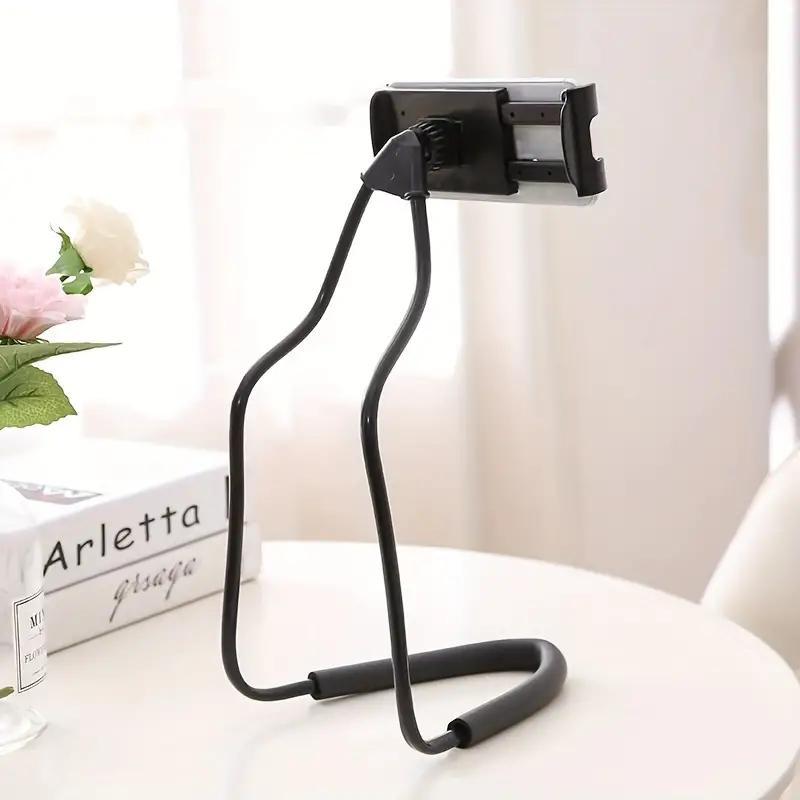 Adjustable Neck Hanging Phone Holder, 360 Degree Adjustable Desktop Phone Mount, Universal Phone Stand for Home Office