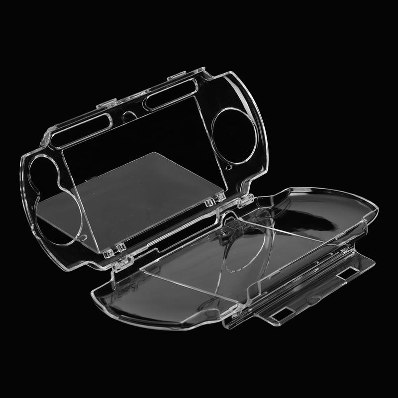 Universal Protective Case Stylish Prevent Slipping Shockproof Transparent Protective Shell with Movie Bracket for PSP