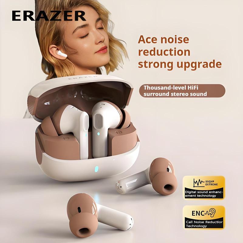 ERAZER ETR-A01Pro Wireless Earphone, 1 Box In-ear Design Earphone with Charging Case, Bluetooth-compatible Earbuds for Gaming, Sports, Office