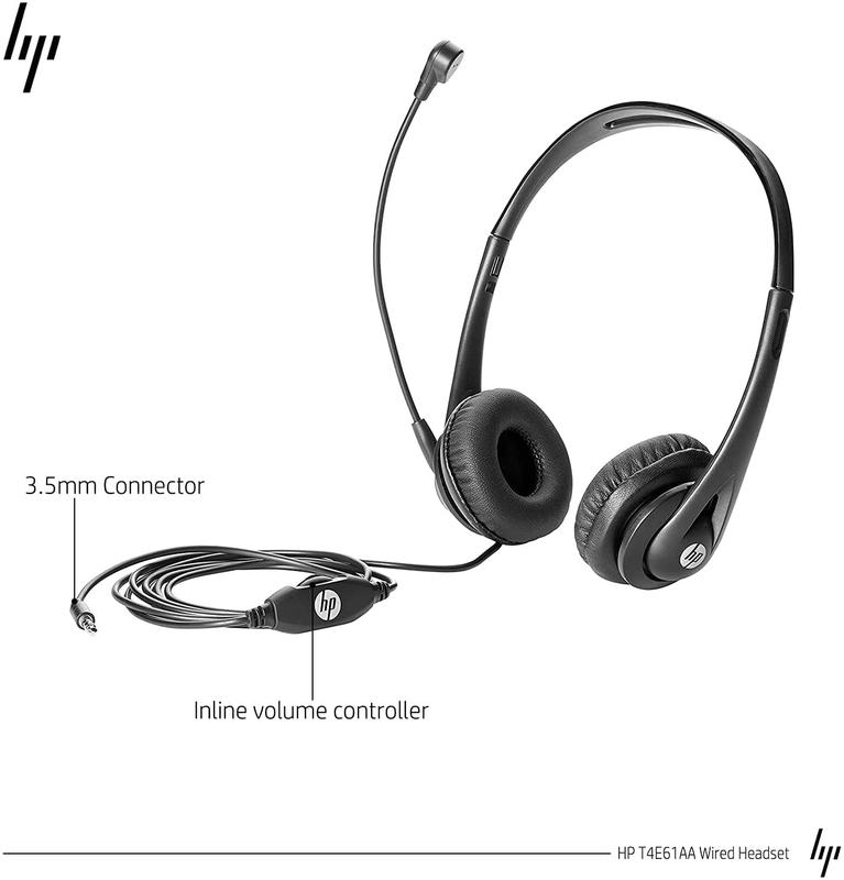 HP 3.5mm Stereo Wired Business Headset with Microphone for Laptop Desktop PC MAC