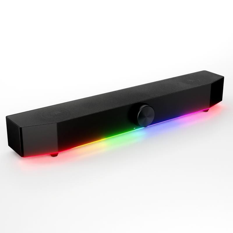 Computer Soundbar for Desktop - Black