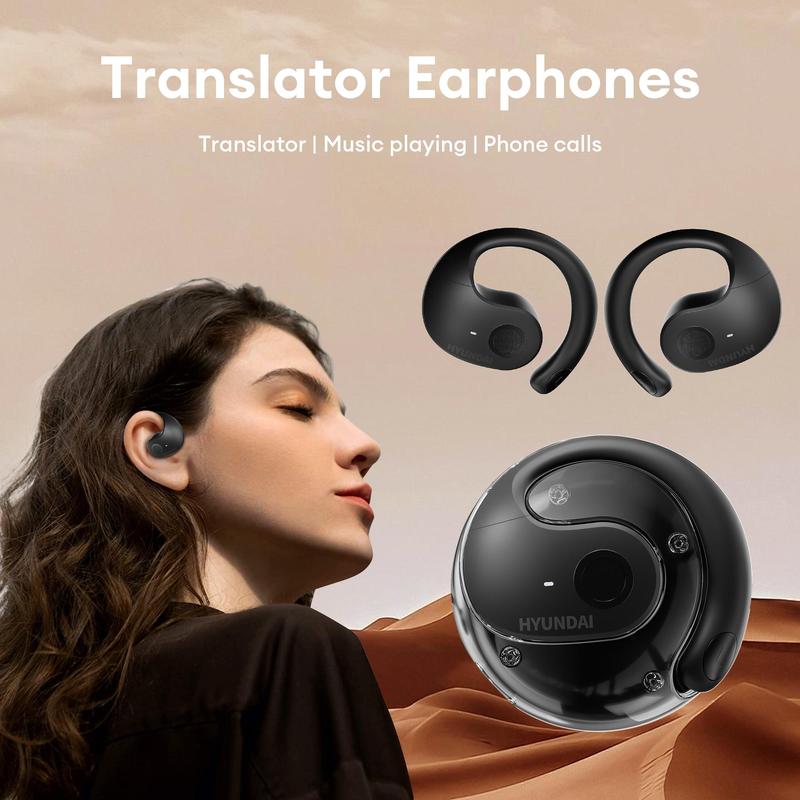 HYUNDAI HY-T26 Pro Wireless Headphone, Waterproof Sports Headphone with Microphone, Noise Cancelling Headphone with Translation Function