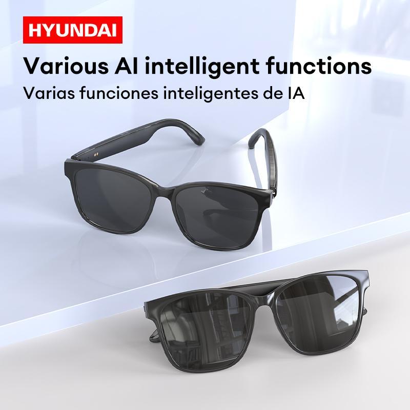 HYUNDAI C8 Smart Glasses, USB Rechargeable Wireless Headphone Smart Glasses for Listening To Music & Calling, Support 75 Languages BT Translation & Meeting Summary Glasses, Eye Glasses Camera, Electronic Gadgets