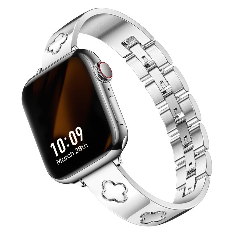 Missair Luxury Band Compatible with Apple Watch Series 10-1 SE Ultra - Stainless Steel Adjustable Bracelet Wristband Elegant Wearable Accessory