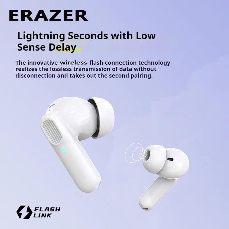 ERAZER ETR-A01Pro Wireless Earphone, 1 Box In-ear Design Earphone with Charging Case, Bluetooth-compatible Earbuds for Gaming, Sports, Office