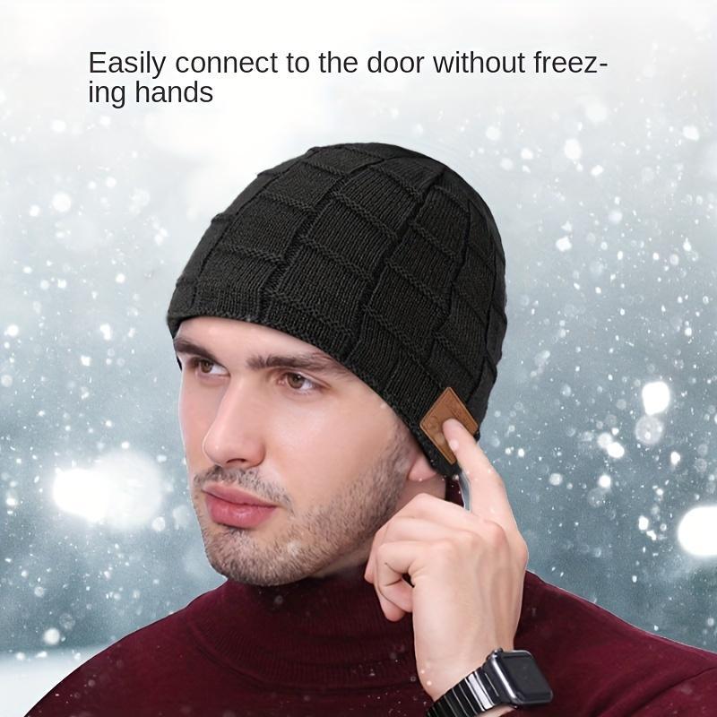 Wireless Music Beanie Hat, Rechargeable Wireless Earphone Cap for Men & Women, Lightweight Headphone Cap for Indoor and Outdoor