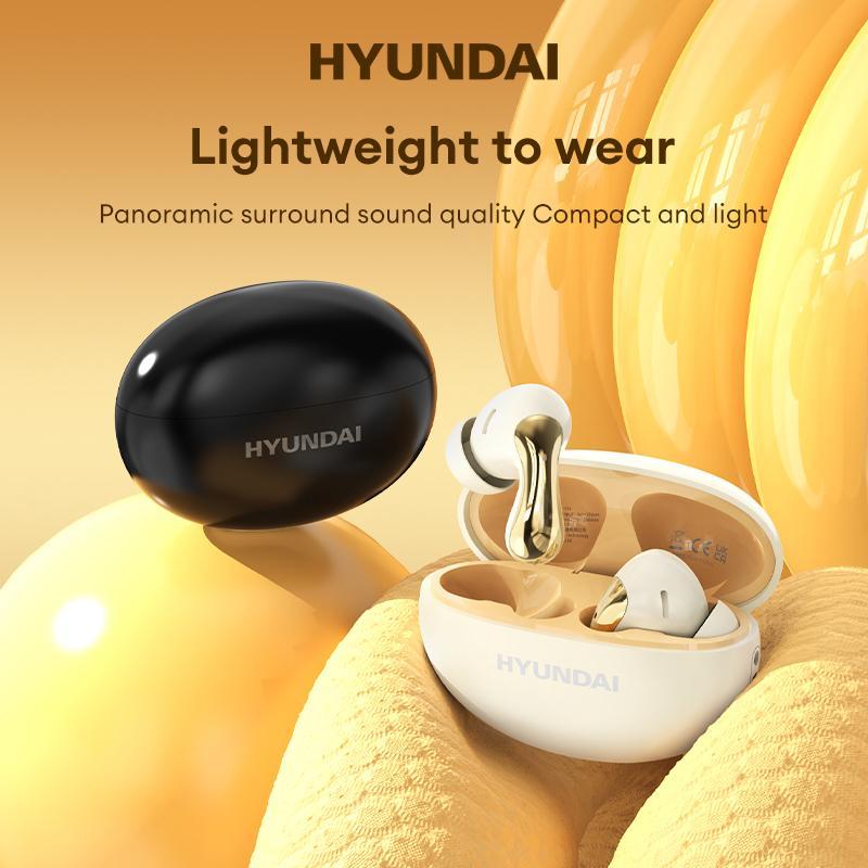 Hyundai Wireless In-ear Design Earphone, Hyundai HY-Y01 Wireless Earbuds with Charging Case, Comfortable to Wear Earbuds for Sports, Gaming, Calling