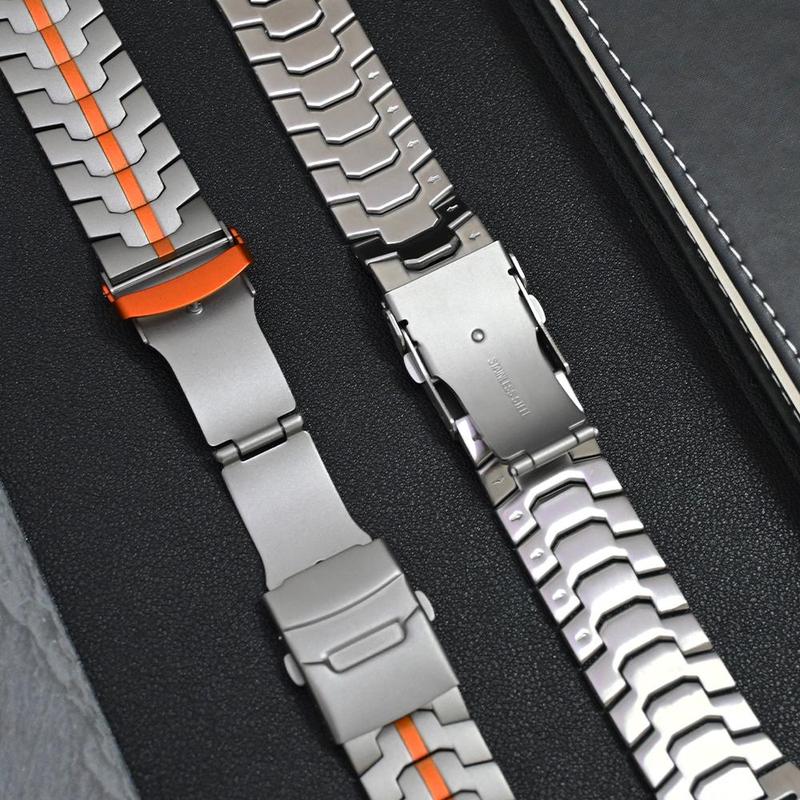 Stainless Steel Watch Band, Fashion Watch Band Compatible with Apple Watch Ultra 2 49mm 44mm 45mm 46mm, Smart Watch Accessories for Men & Women