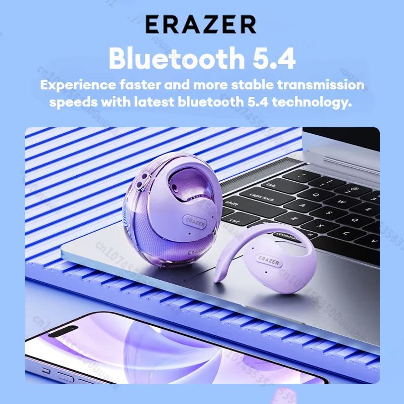 ERAZER X15pro OWS Earphone Bluetooth 5.4 Ear-mounted Sports Waterproof Wireless Earphones with Lanyard