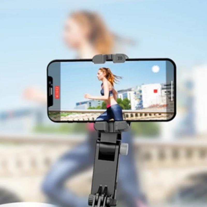 360 Rotation Phone Gimbal Stabilizer with Fill Light, Batteries Operated Phone Selfie Stick Stabilizer with Tripod, Handheld Phone Gimbal for Smartphone Photography, Mobile Phone Accessories, Stocking Fillers Gift